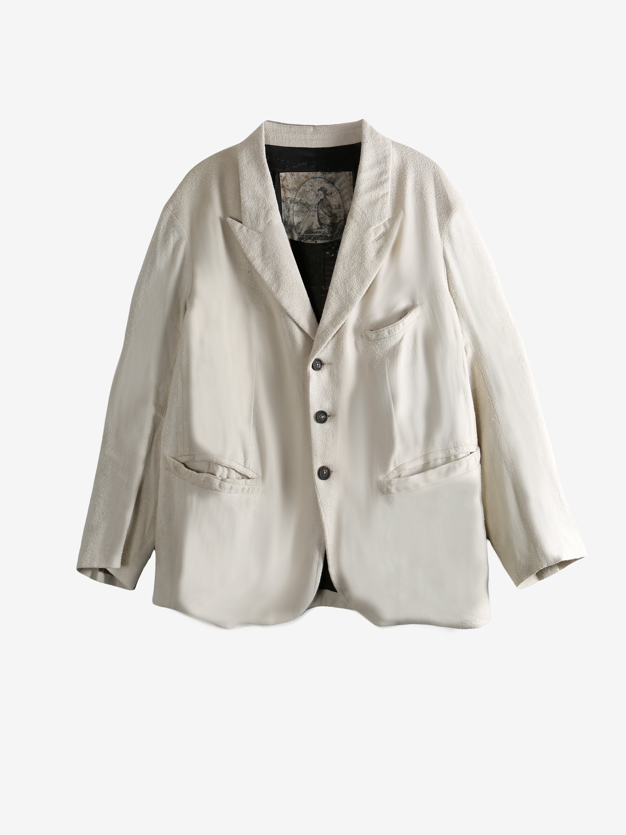 White blazer, front view