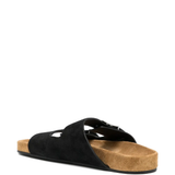 Black sandals, side view