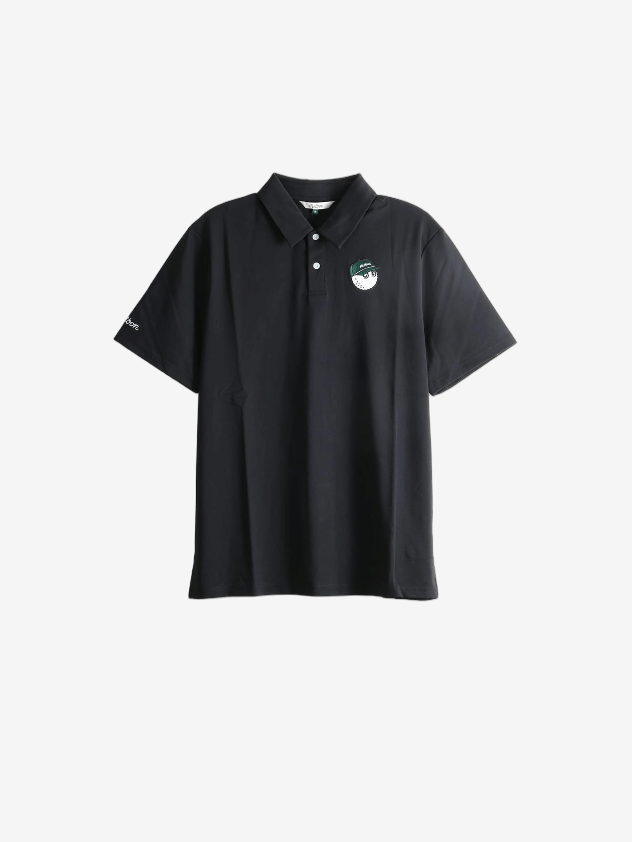 Black shirt, front view