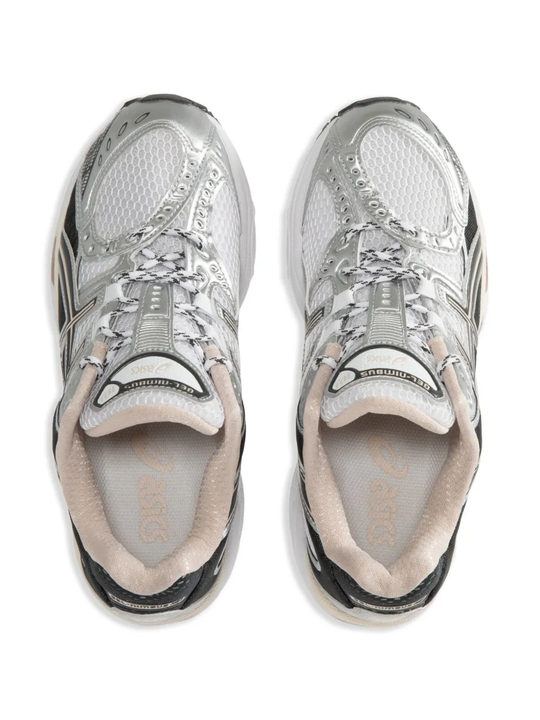 White sneakers, top view