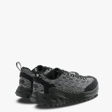 Black sneakers, back view