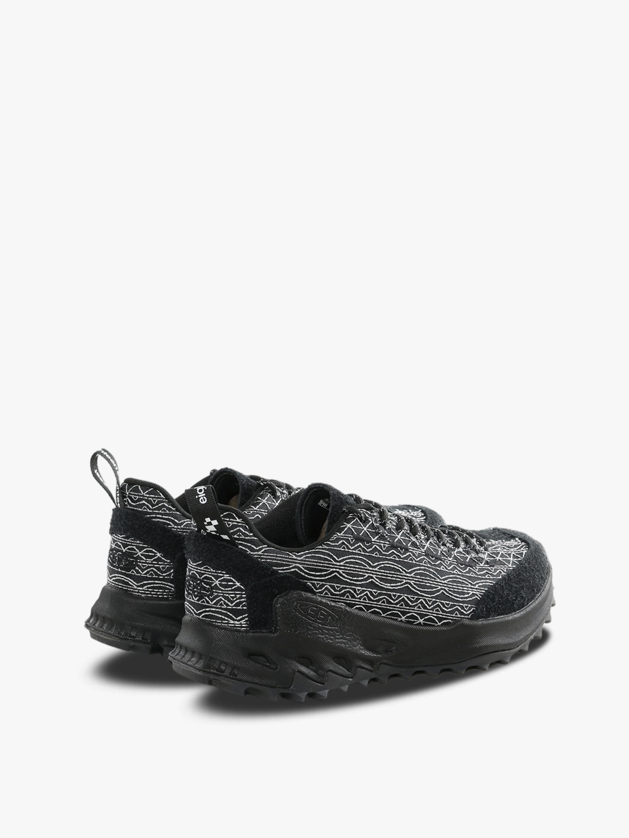 Black sneakers, back view