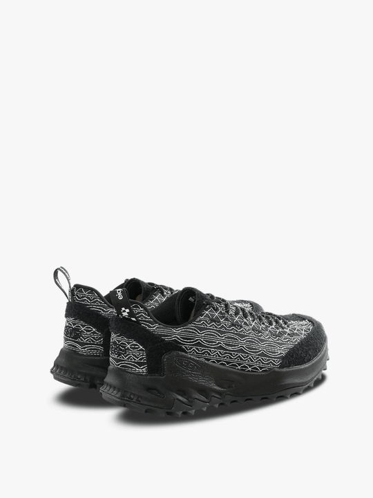 Black sneakers, back view