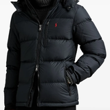 Black jackets worn by a person, showing the jackets fit