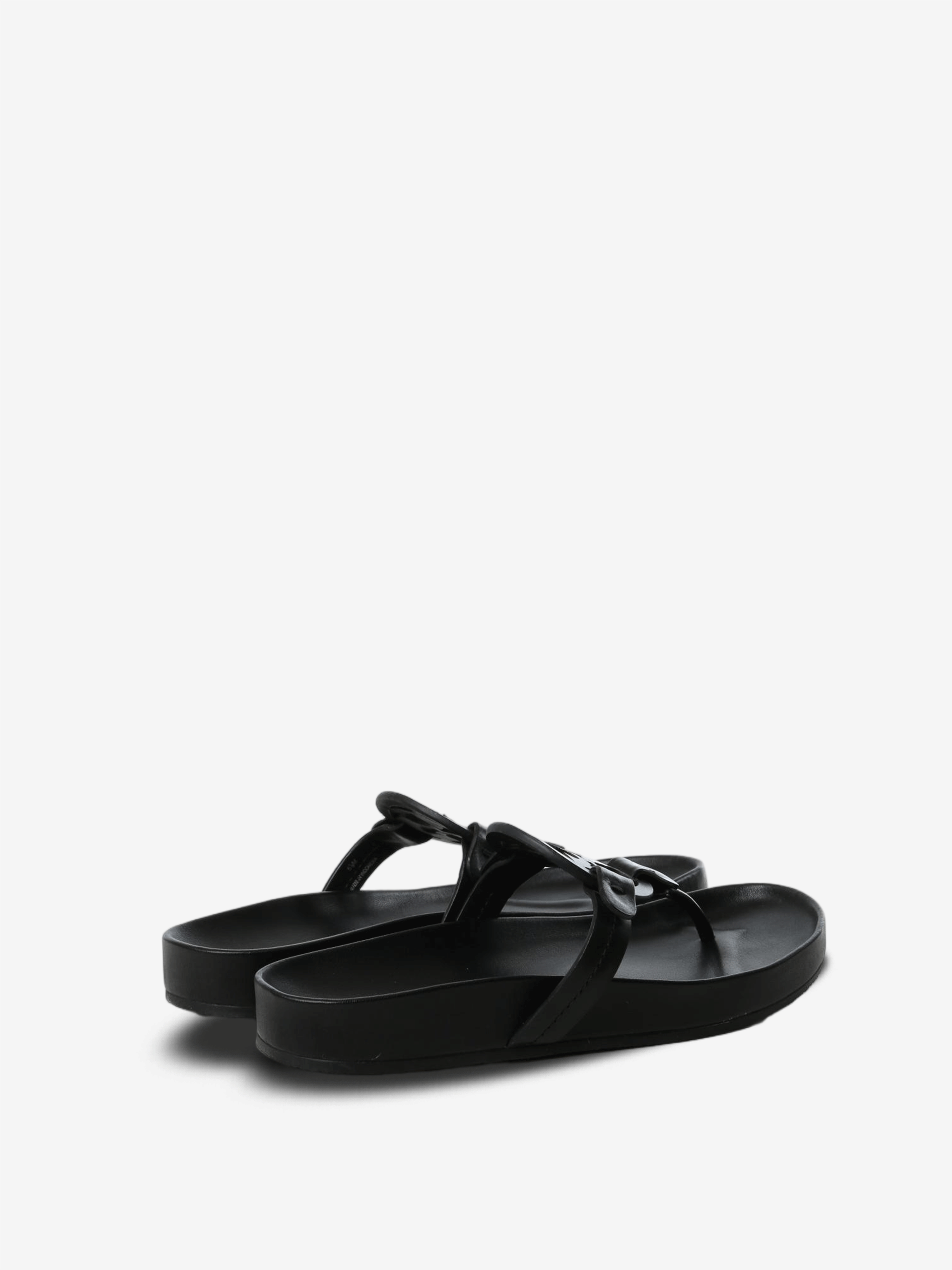 Black sandal, back view