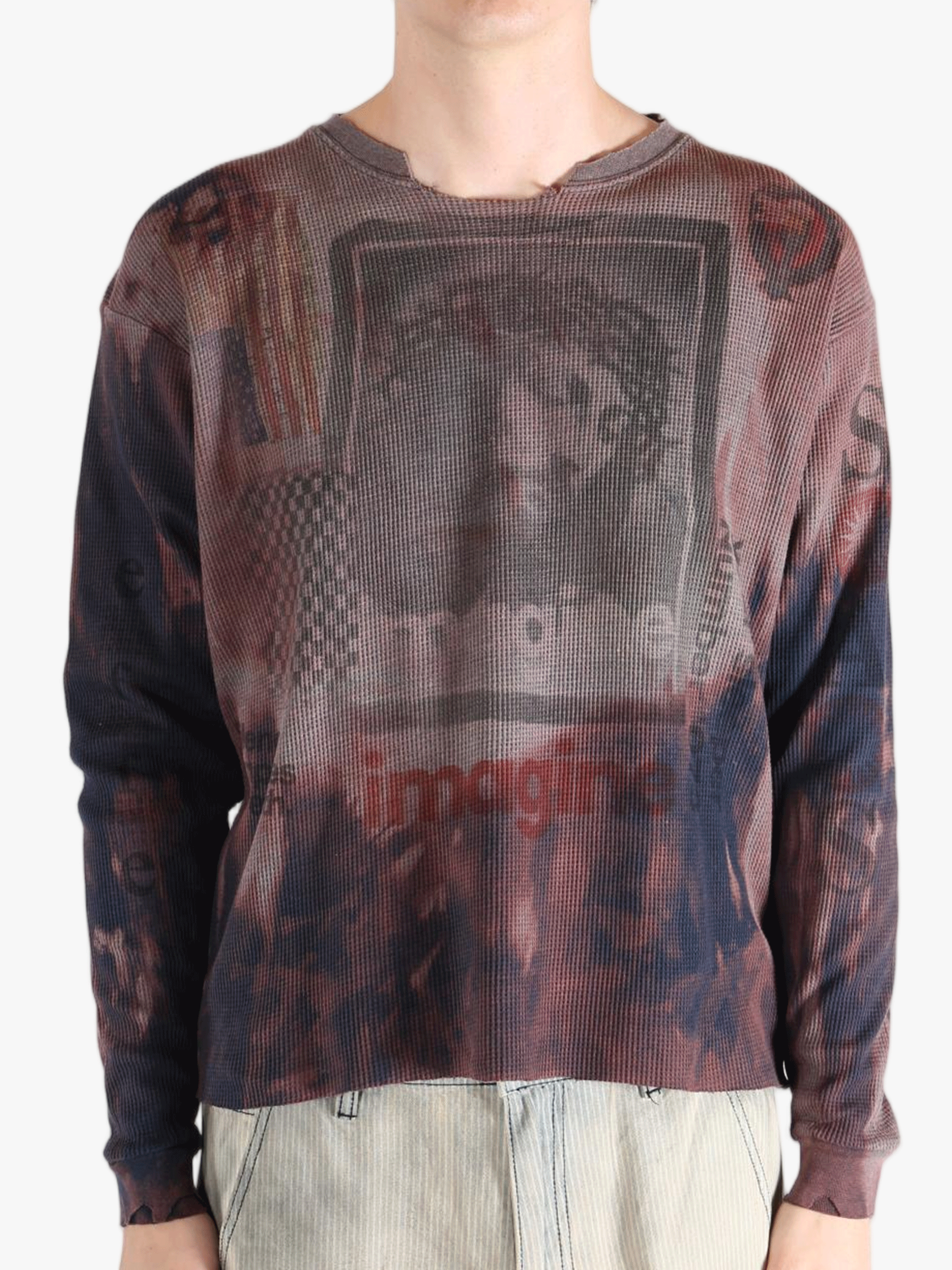 Grey top worn by a person, showing the top's fit
