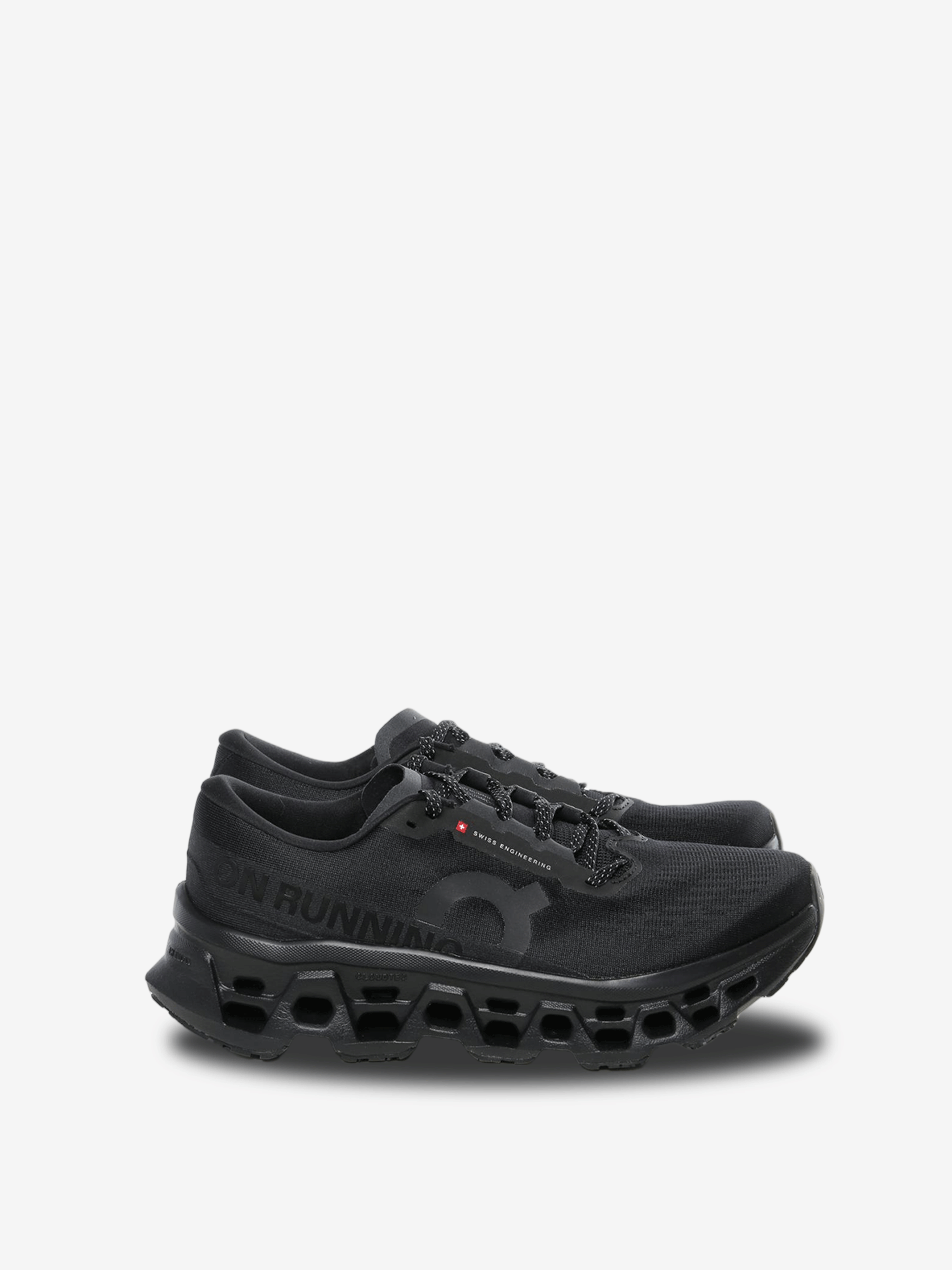 Black sneakers, front view