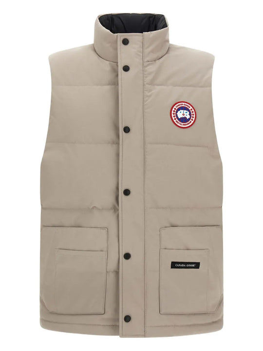 Tan jacket, front view