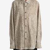 ZIGGY CHEN - Men Screen Print Layered Shirt