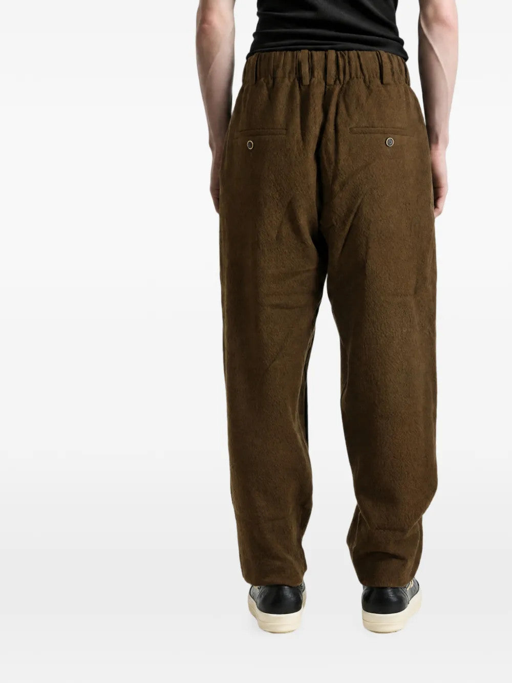 Brown pants, full body view