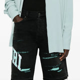Black shorts worn by a person, showing the shorts fit