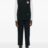 Black vest,full body view