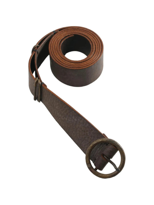 Brown accessories, front view