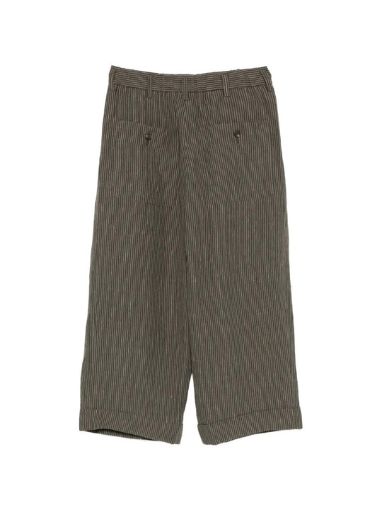 Brown pants, back view