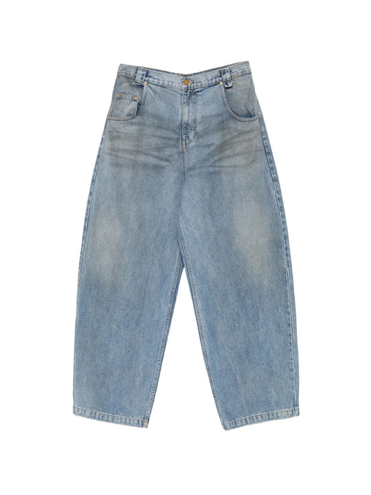 Blue pants, front view