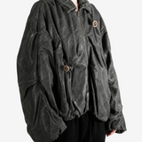 DOUBLET - Unisex Deflated Balloon Leather Jacket