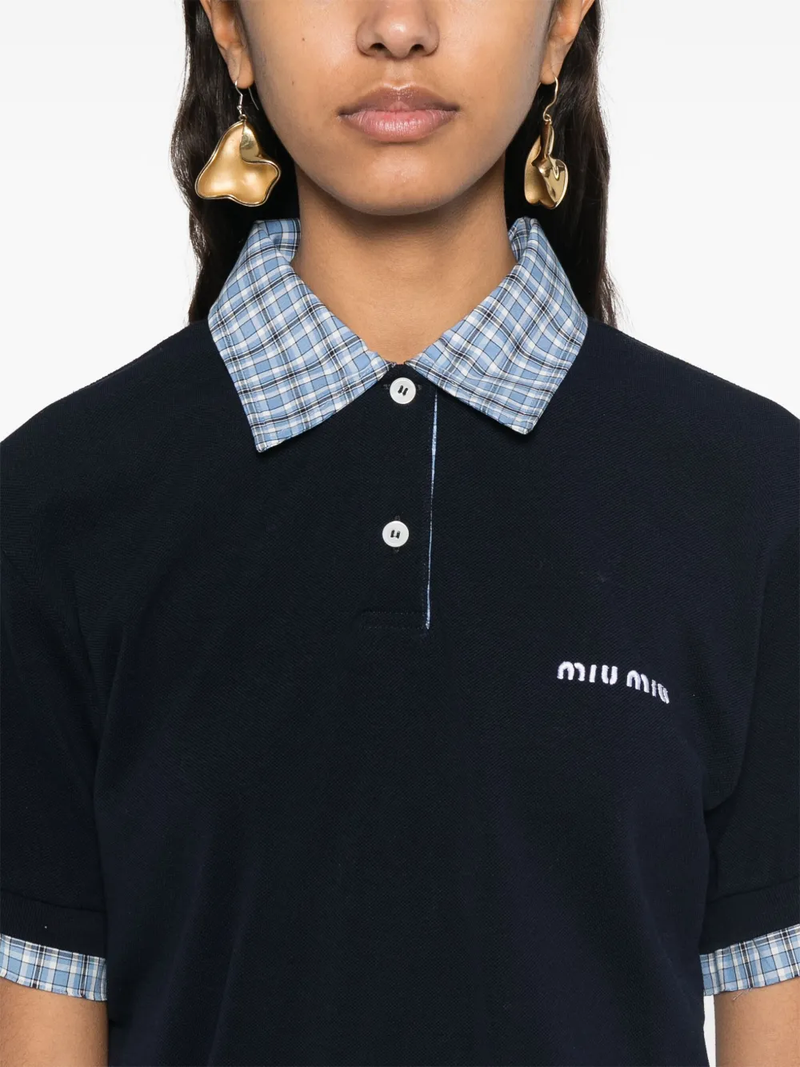 MIU MIU - Women Piqué and Jersey Polo Shirt