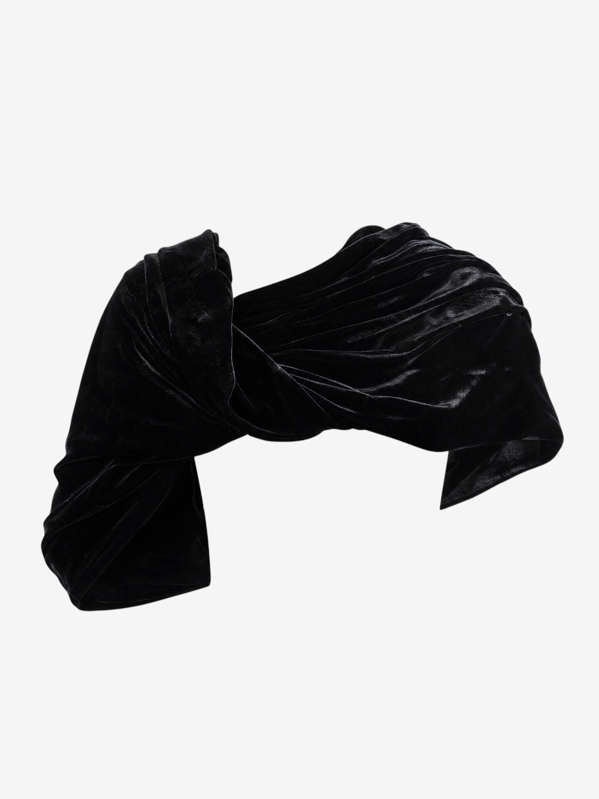Black scarf, front view