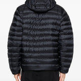 Black hoodie, full body view