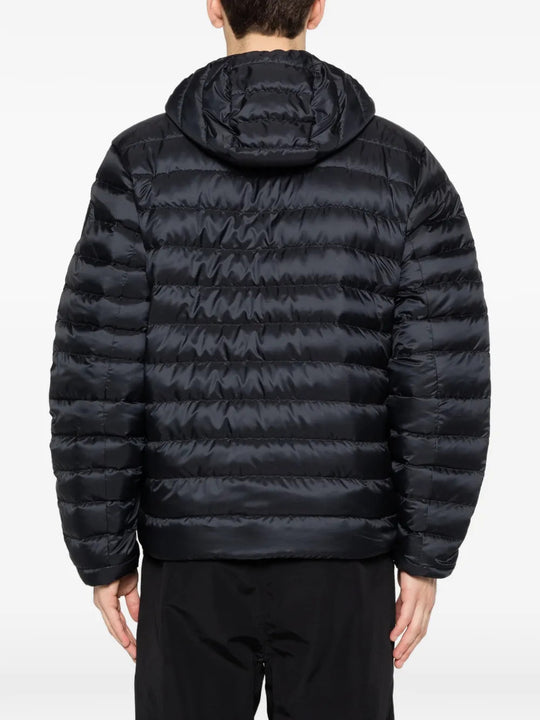 Black hoodie, full body view