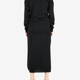 Black dress, full body view