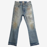 Blue jeans, front view