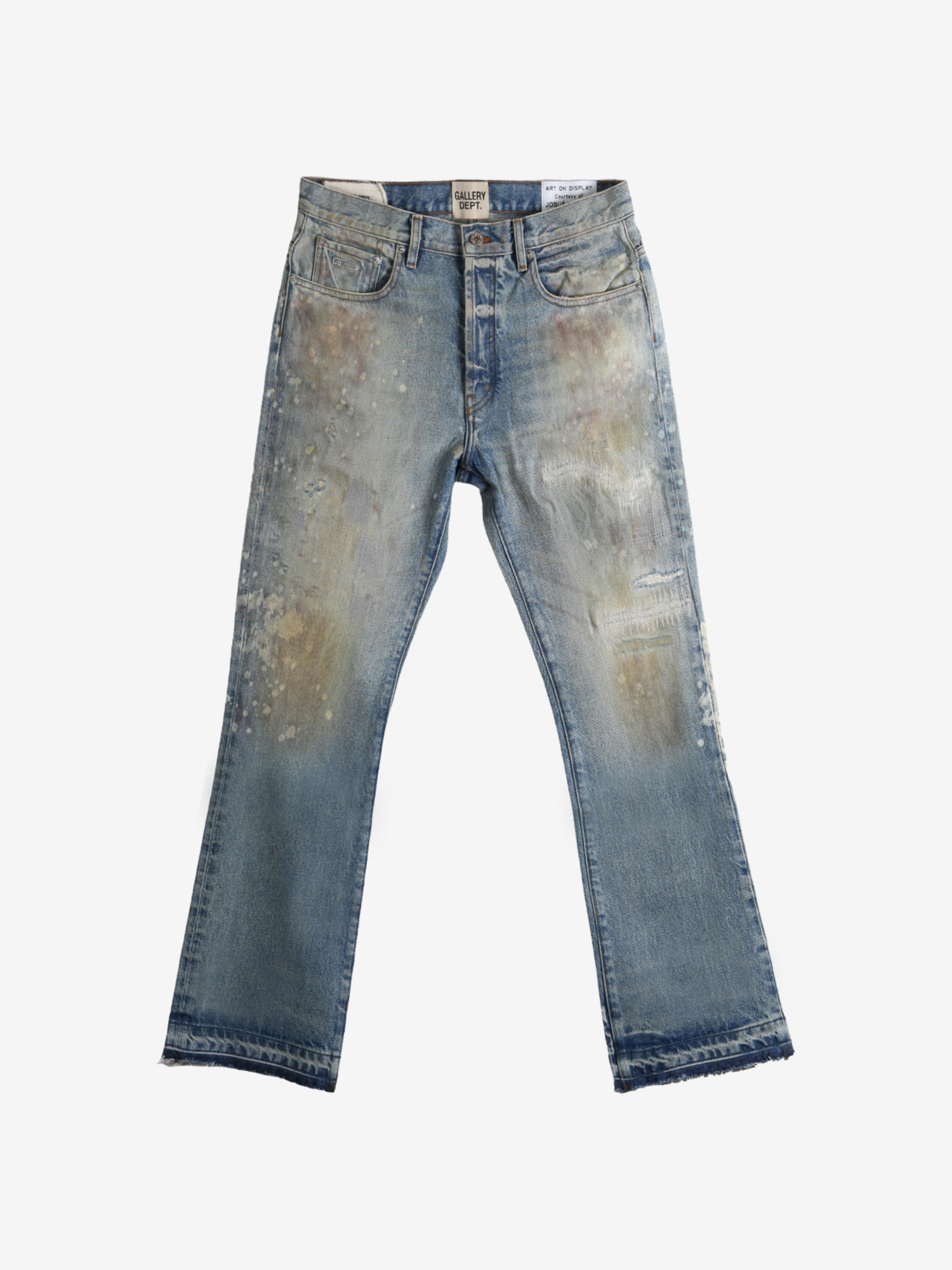 Blue jeans, front view