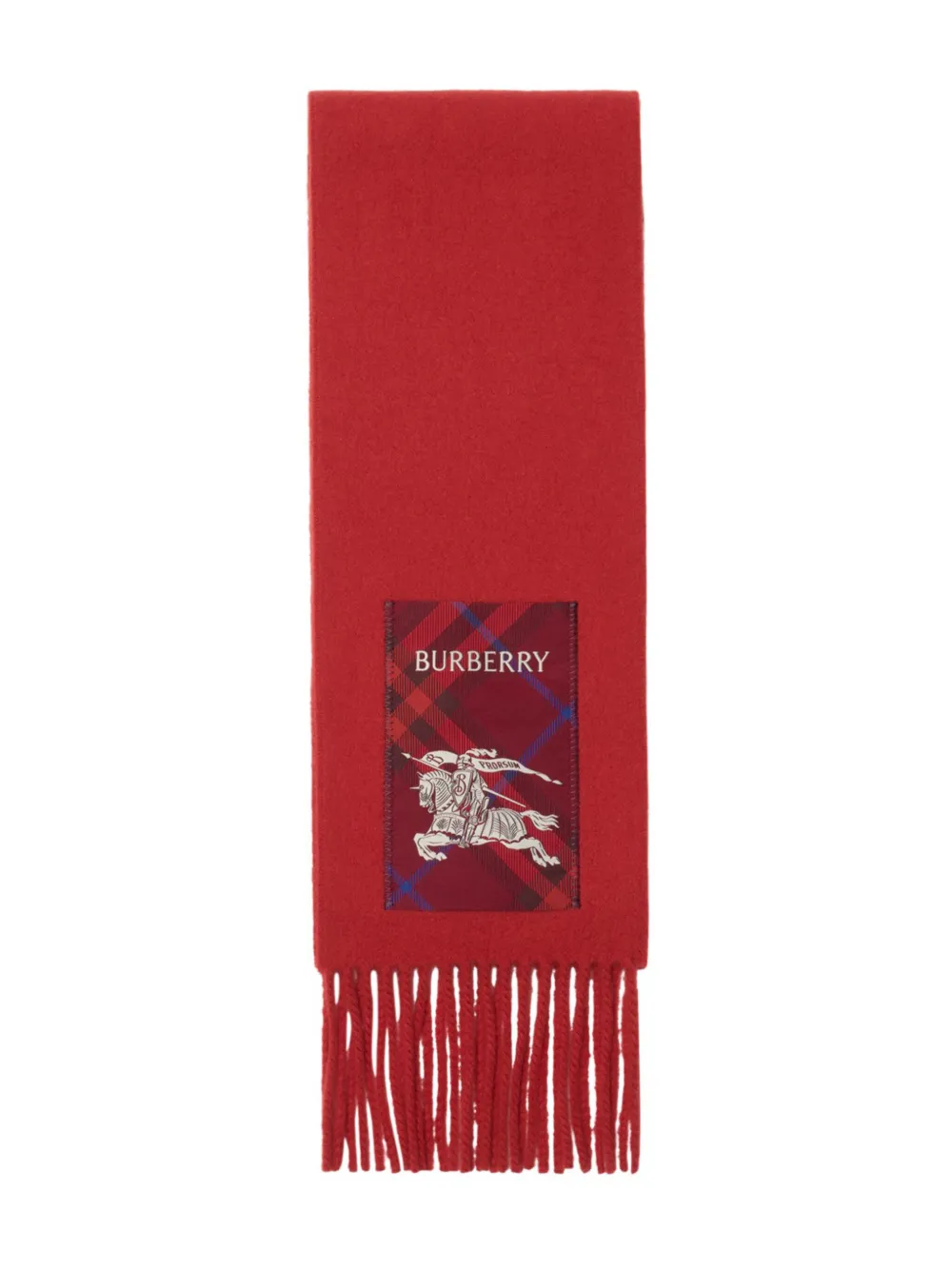 BURBERRY - Unisex Solid Label Scarf