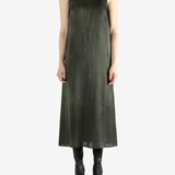 Grey dress, full body view