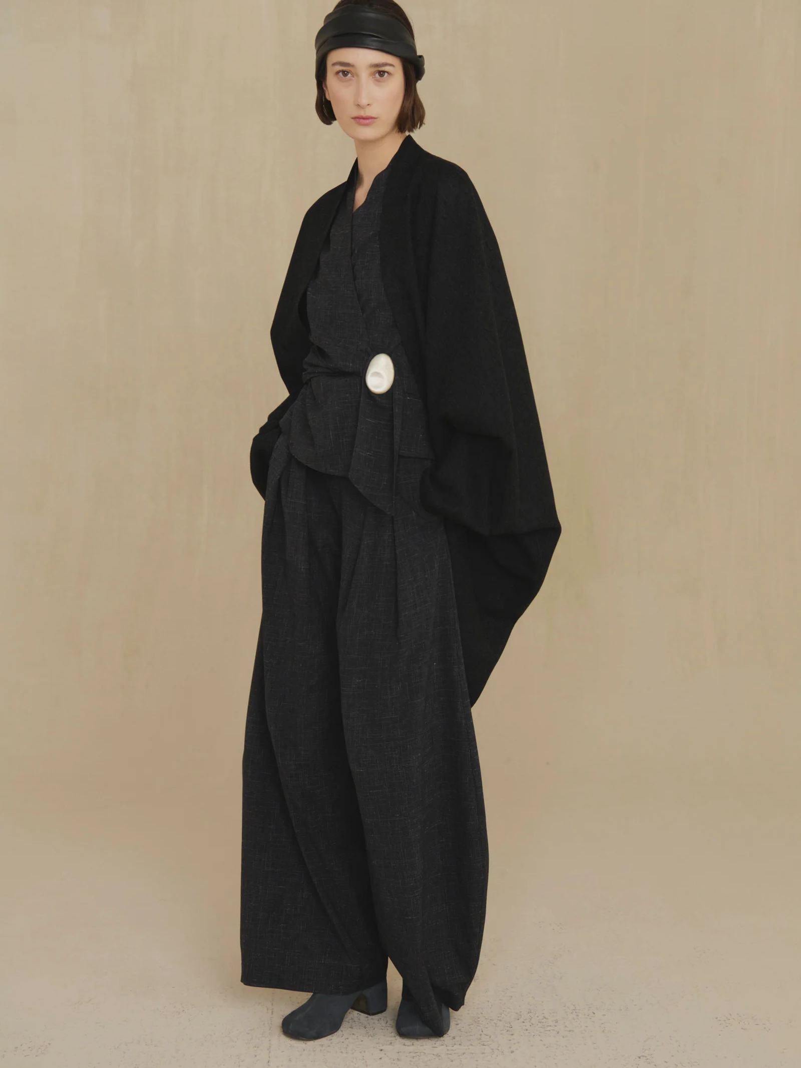 Black jacket, full body view