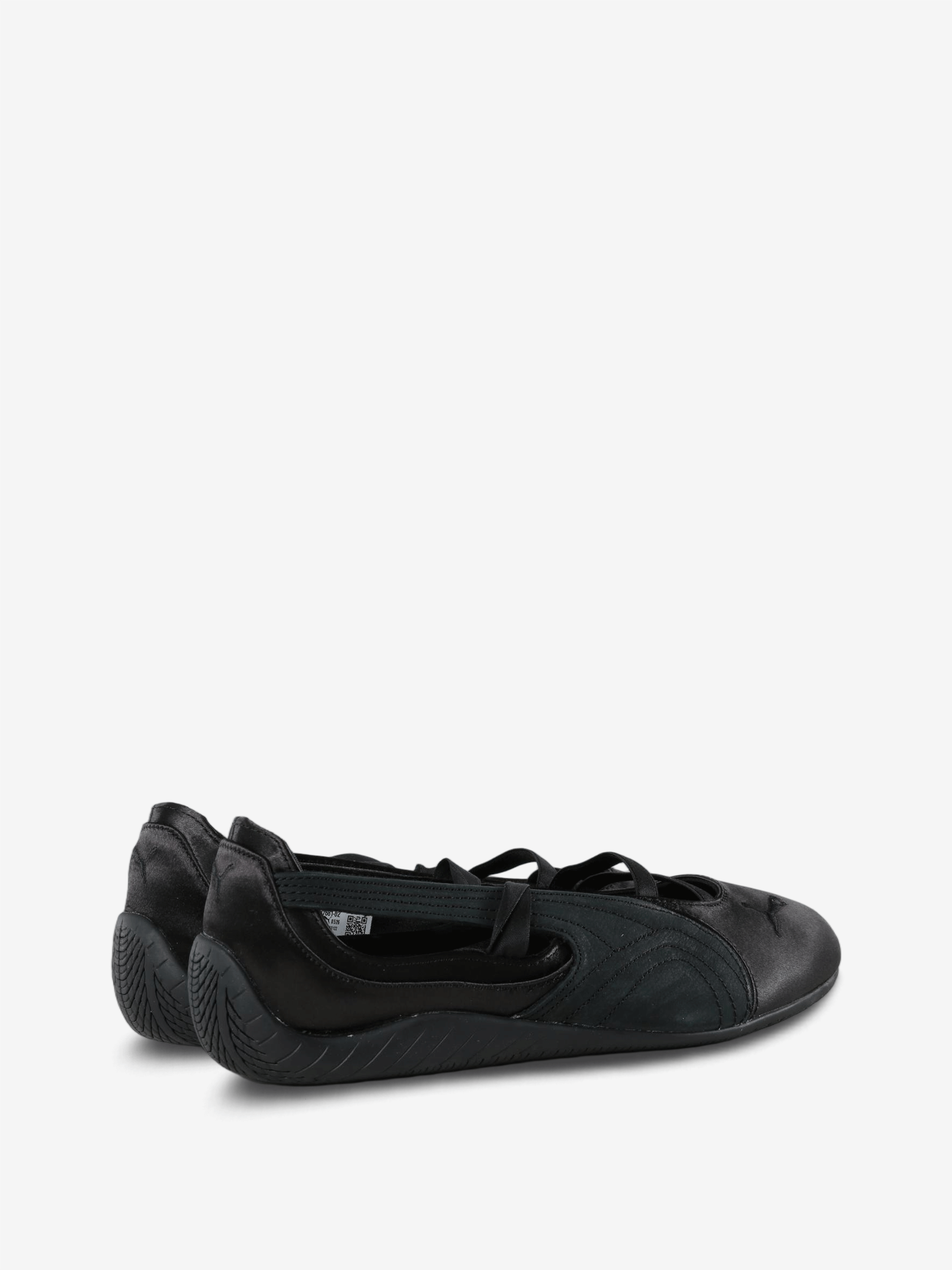 Black flats, side view