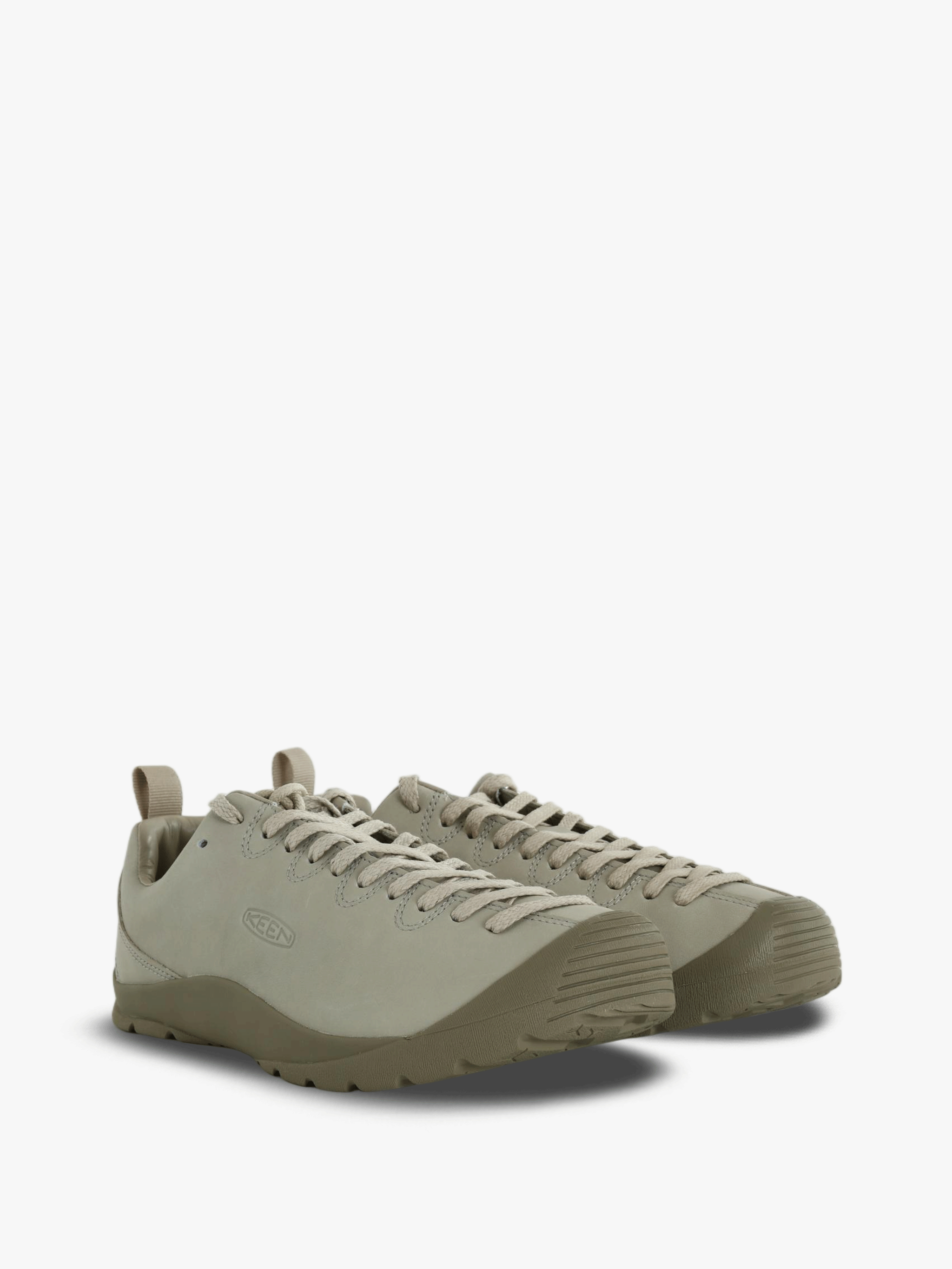 Tan shoes, front view