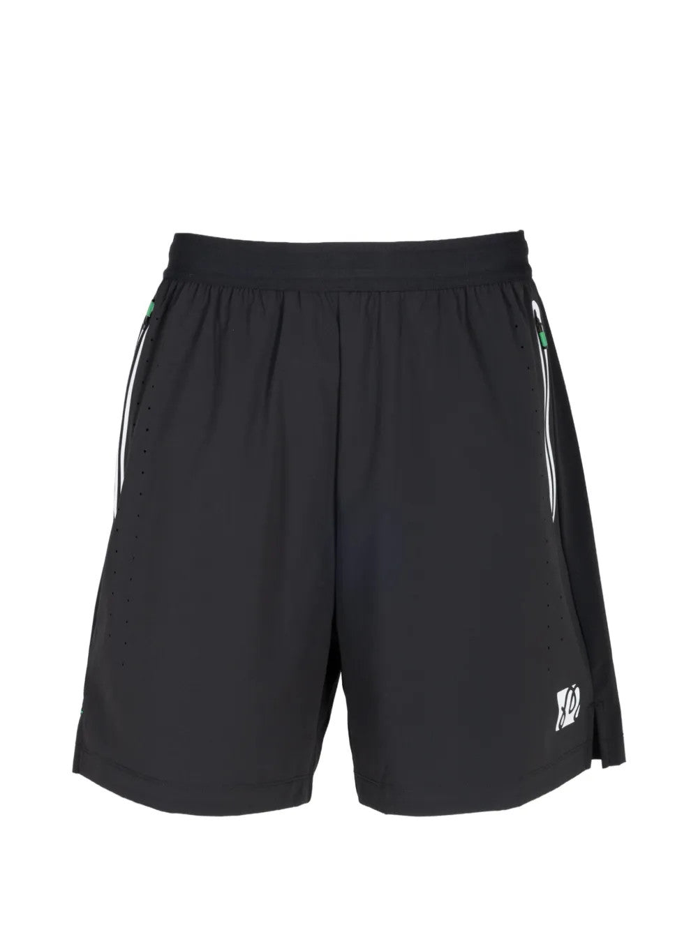 Black shorts, front view