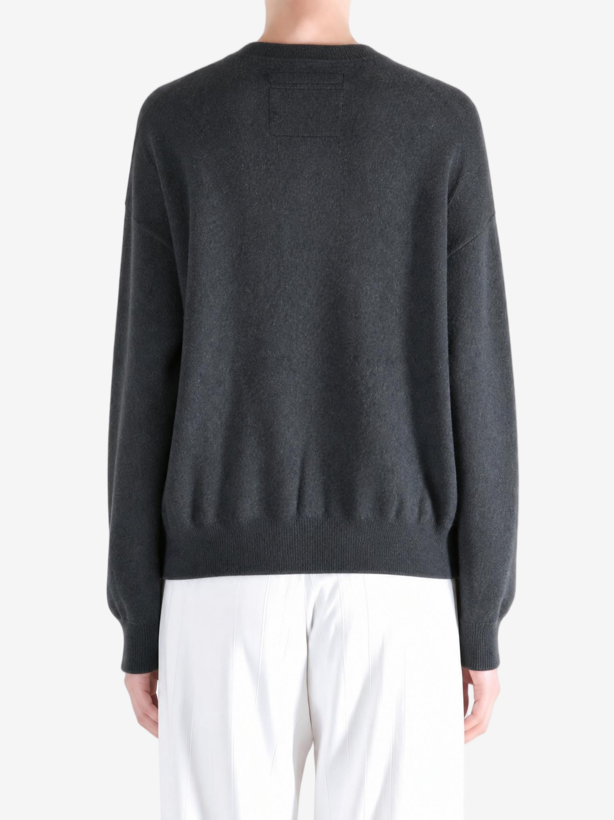 Grey hoodie, full body view