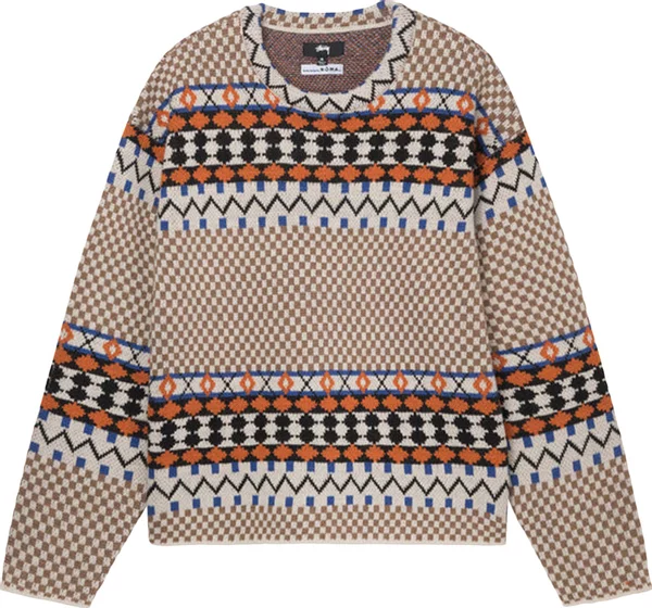 STUSSY - Men Jacquard Crew Knitwear