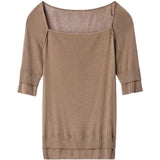 Tan top, front view