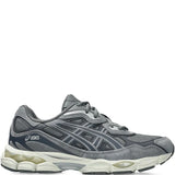 Grey sneakers, front view