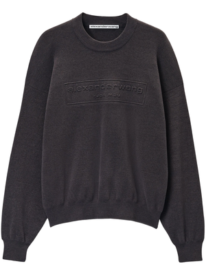 ALEXANDER WANG - Women Embossed Logo Ribbed Pull Over