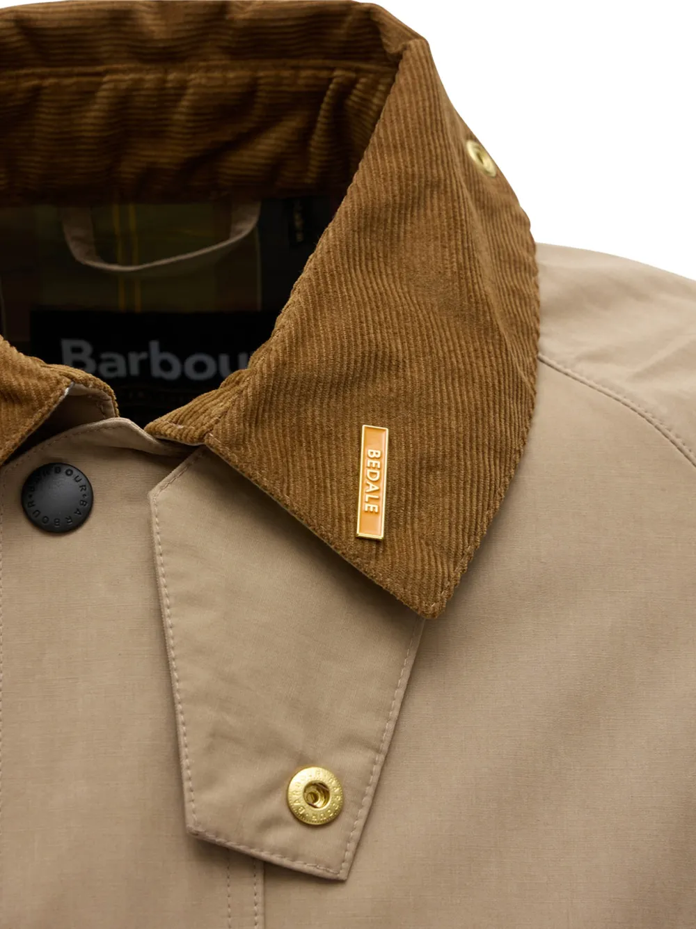 Close up of  Brown jacket ,showing texture of the cotton