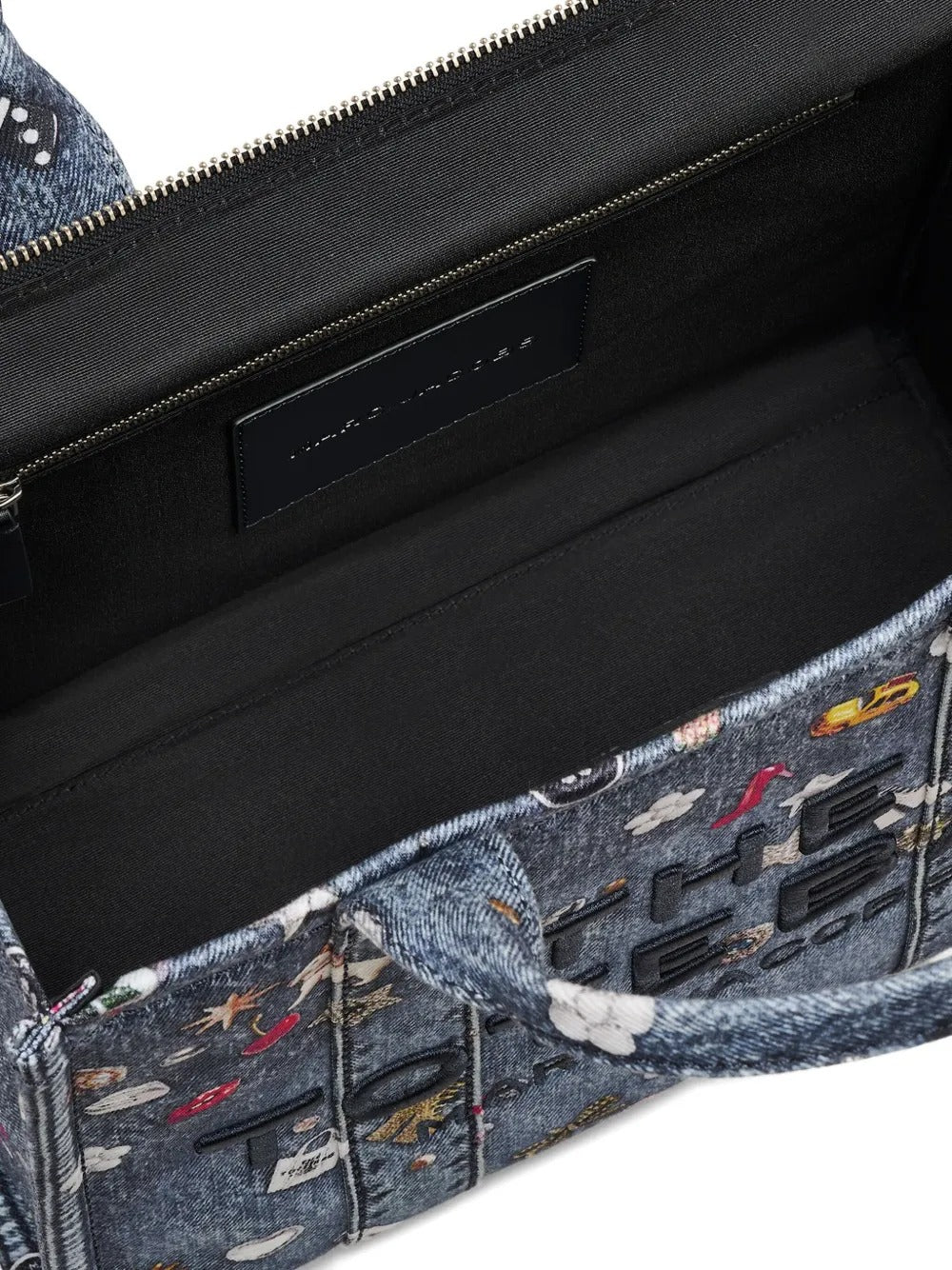 Close up of blue bags, showing texture of the cotton fabric