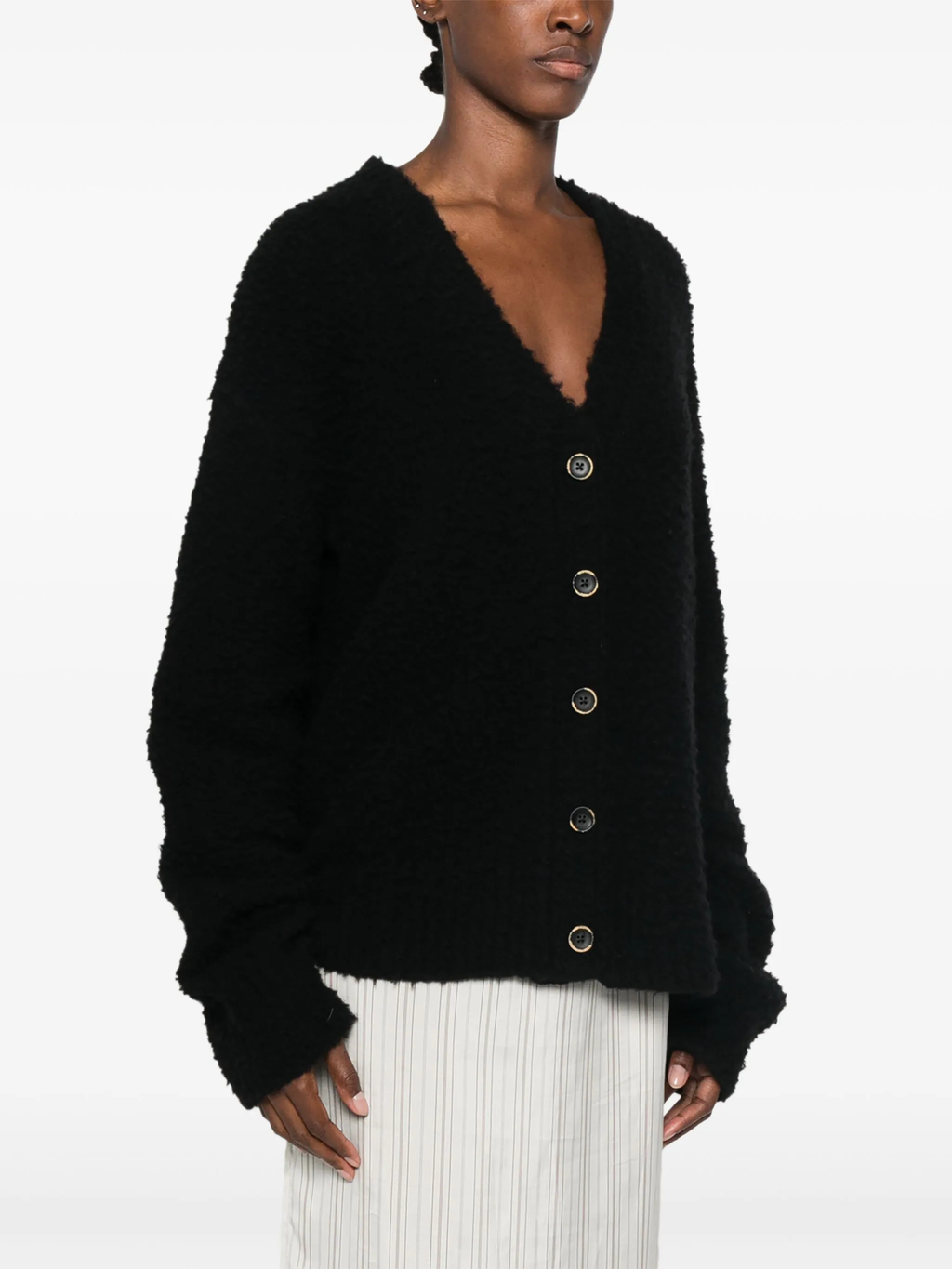 UMA WANG - Women Curly Wool Over Cardigan