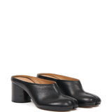black mules, side view