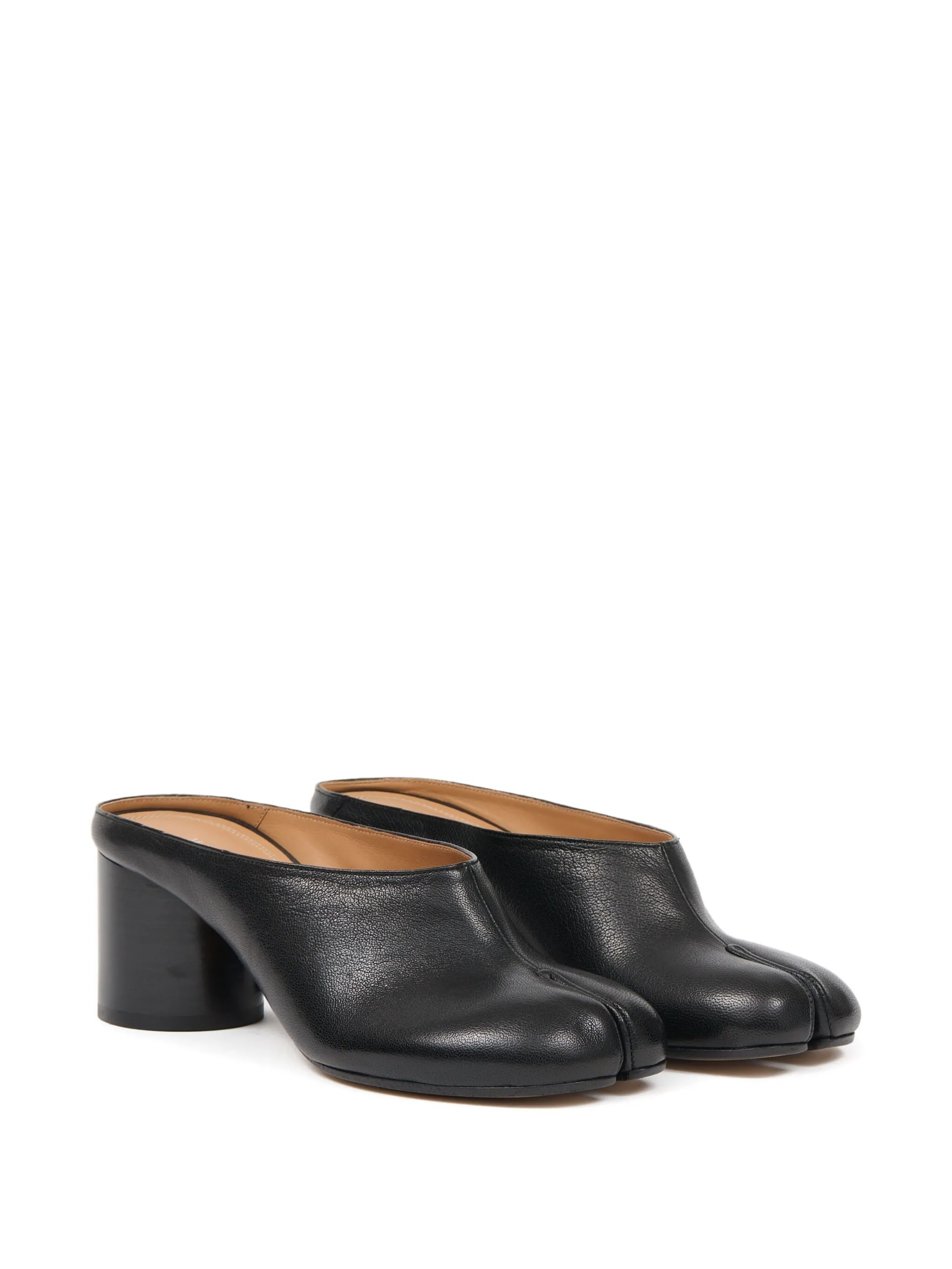 black mules, side view