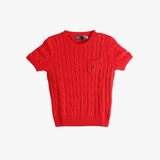 Red sweater, full view