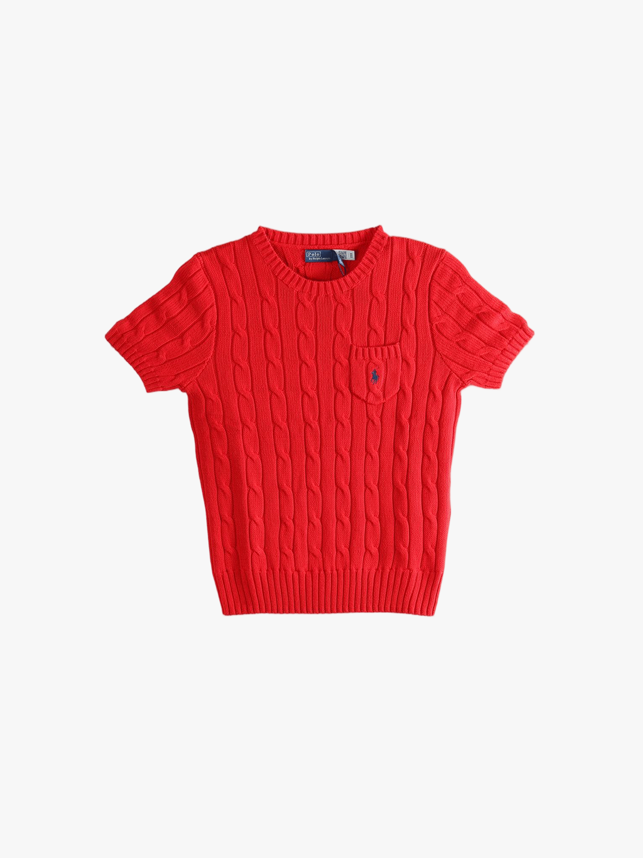 Red sweater, full view