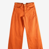 Orange jeans , front view