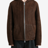 Brown jacket, full body view