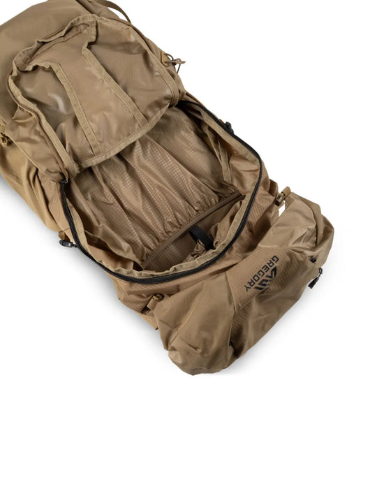Tan bag, front view