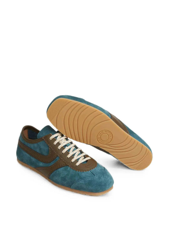 Blue shoes, front view