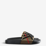 Tan sandals, front view
